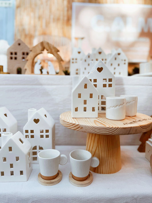 Casa LED Janela coração