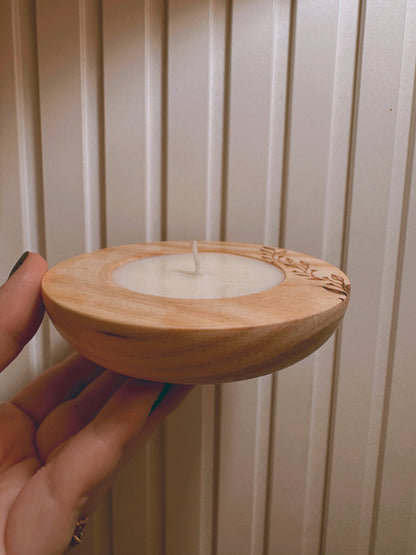 Mini Vela em madeira - Coleção Hera