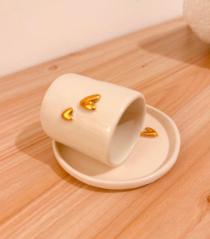 Conjunto 2 corações - Coleção Coração D’Ouro (PRÉ-VENDA)