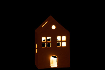 Casa M p/vela em alumínio