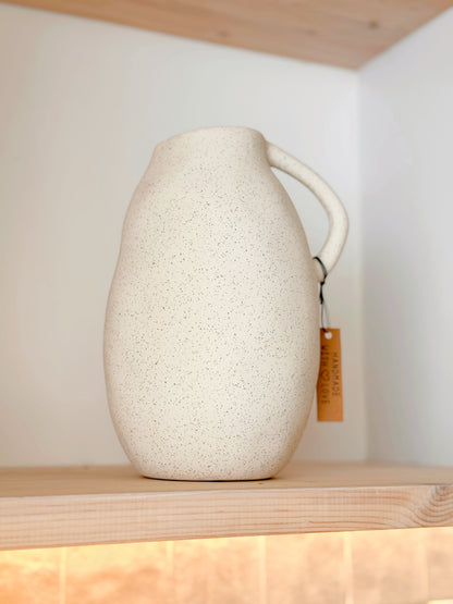 Jarrão bege texturado