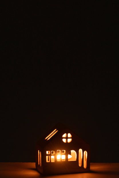 Casa S p/ vela em alumínio