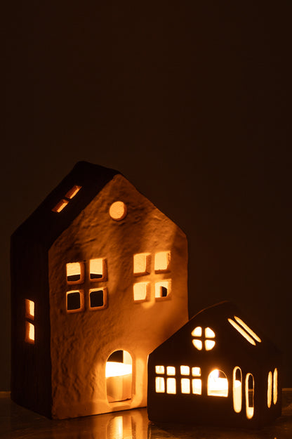 Casa M p/vela em alumínio