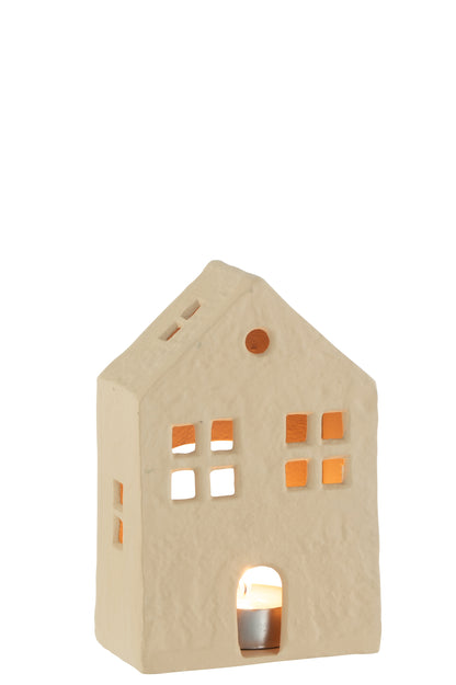 Casa M p/vela em alumínio