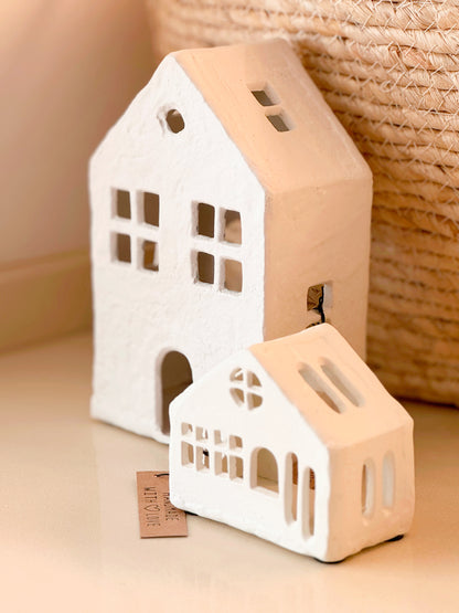 Casa M p/vela em alumínio