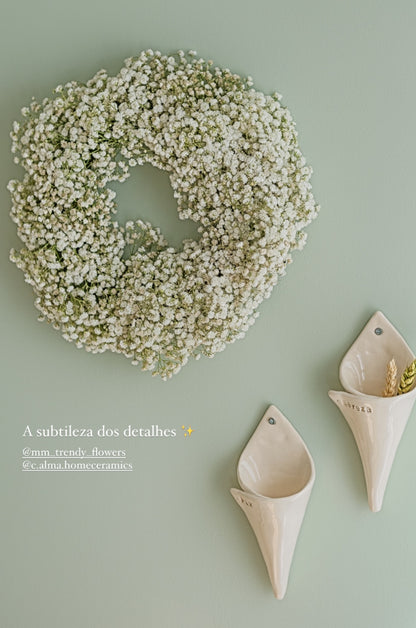 Floreira/Cartuxo em cerâmica - Coleção PALAVRA [EM PRÉ-VENDA]