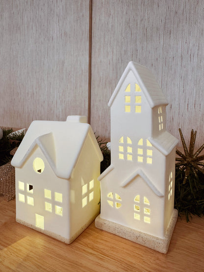 Casa LED 5 Janelas branca