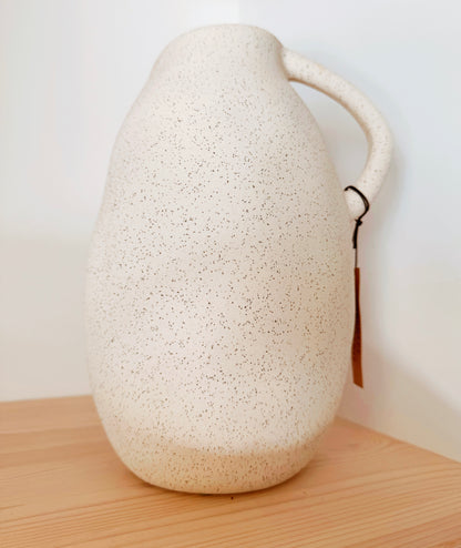 Jarrão bege texturado