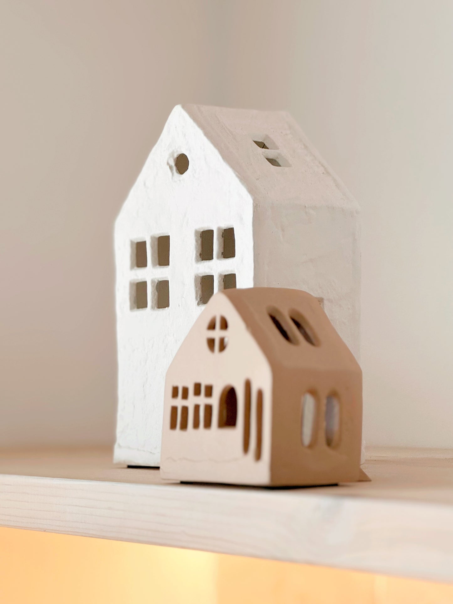 Casa M p/vela em alumínio