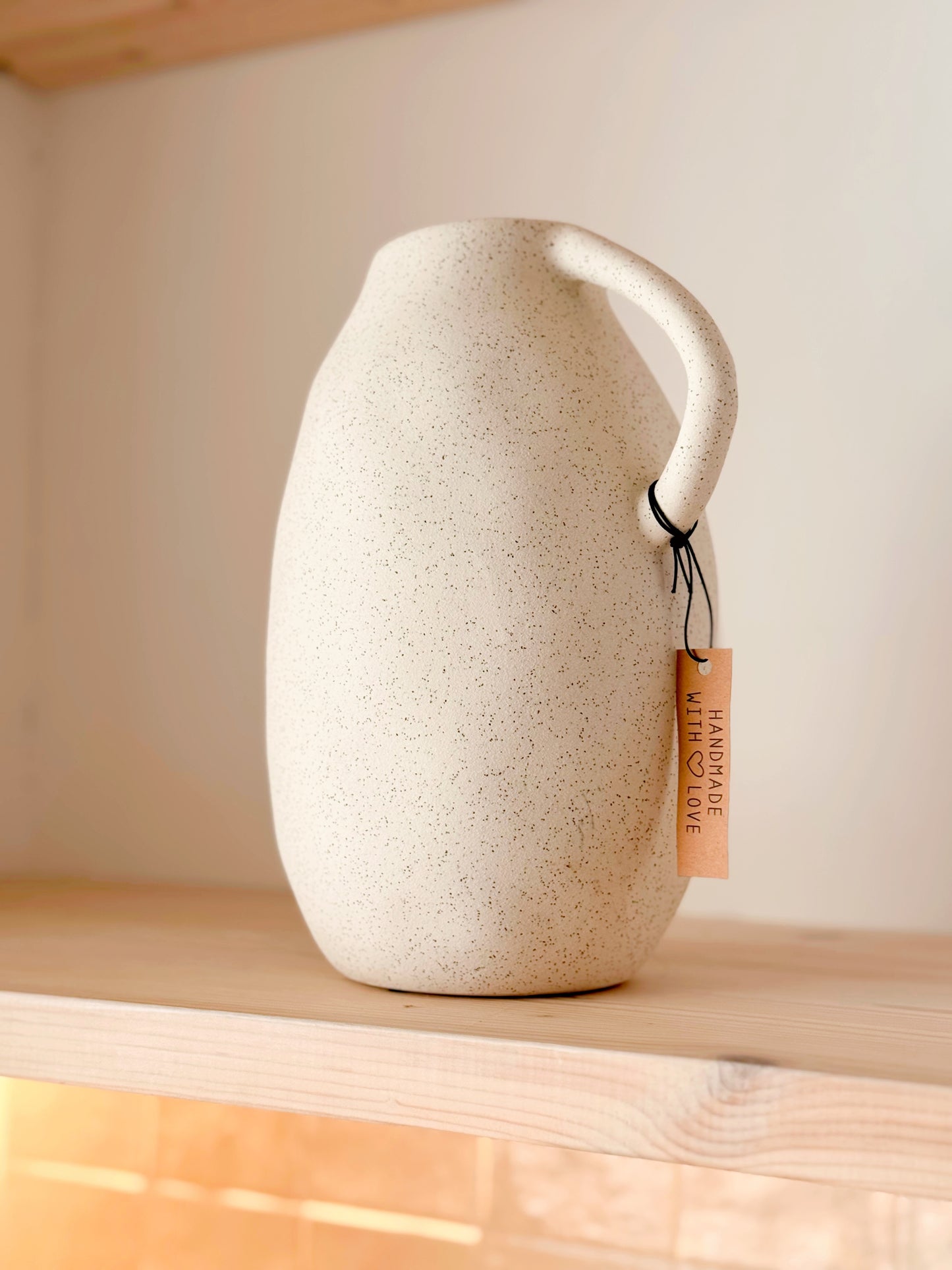 Jarrão bege texturado