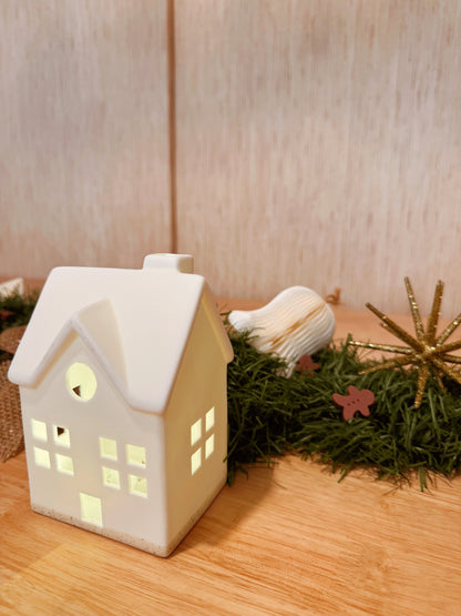 Casa LED 2 janelas branca